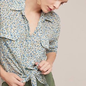 Anthropologie Faithfull The Brand Floral Print Top